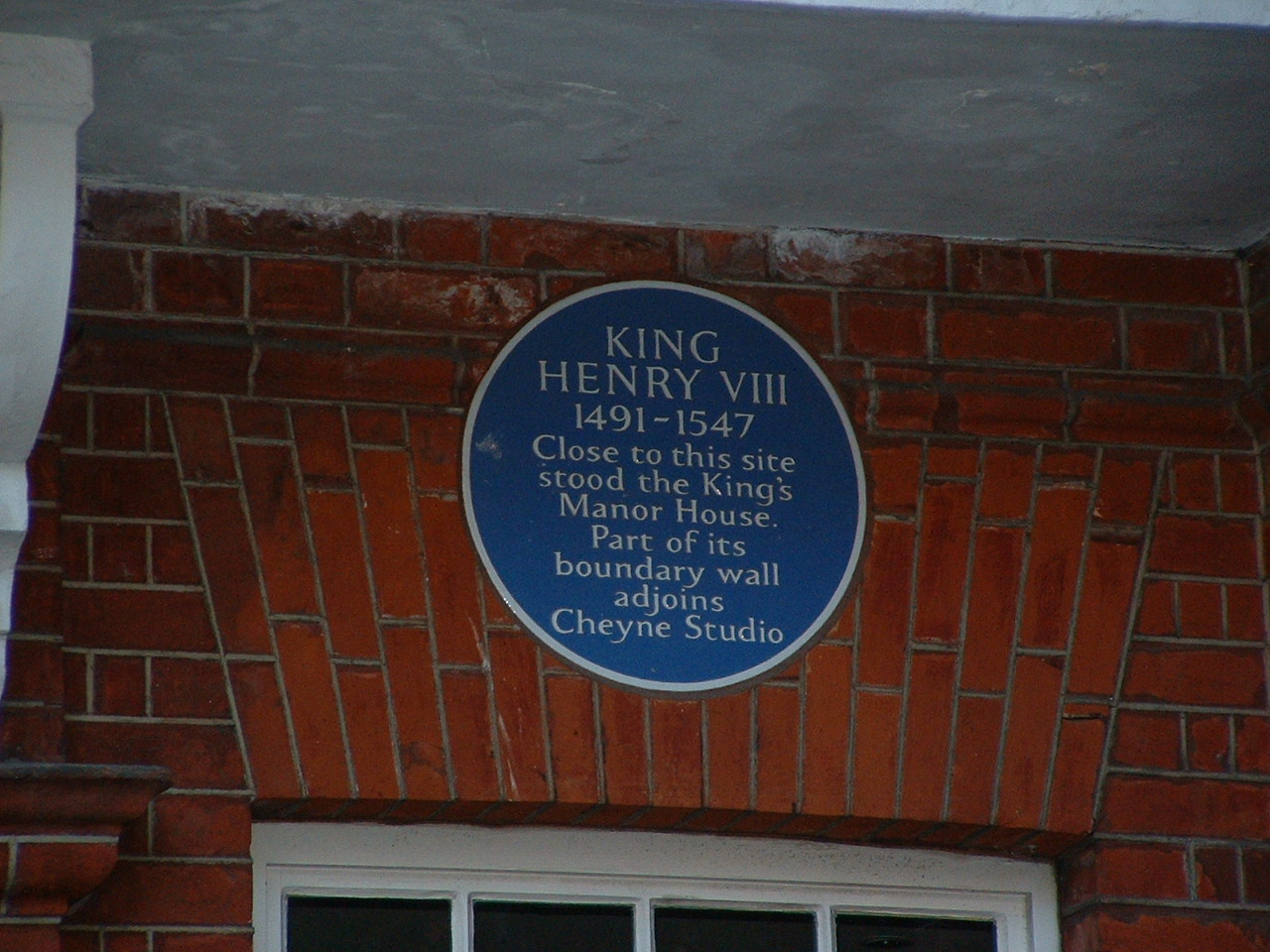 King Henry VIII Blue Plaque